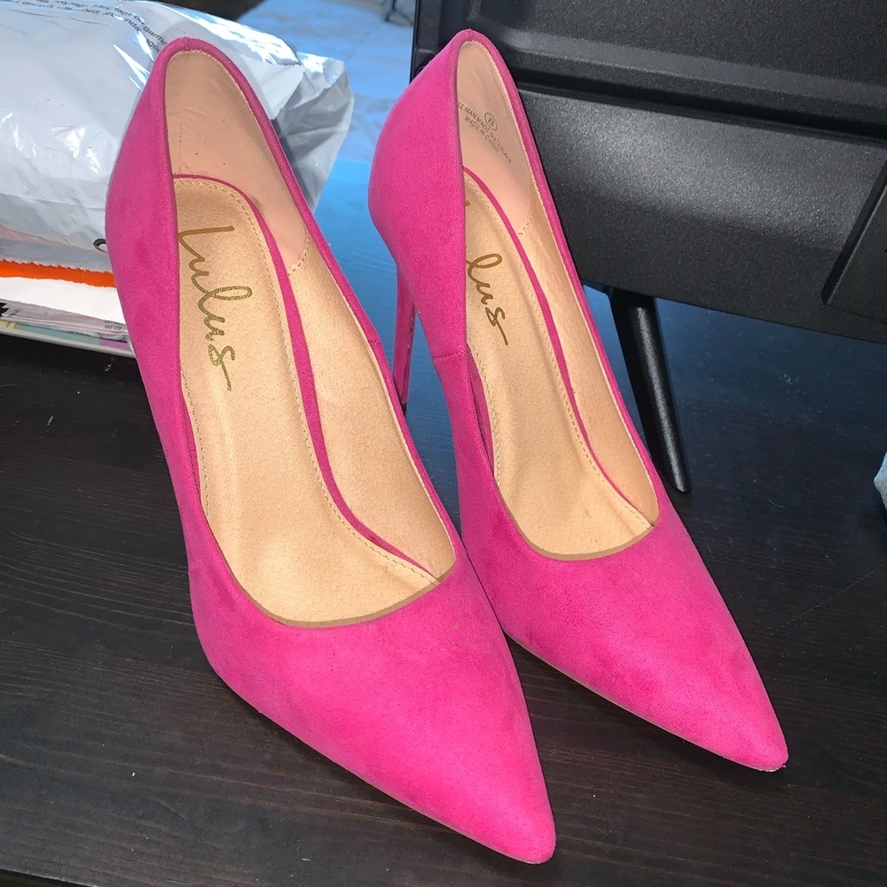 Lulu stilettos fuchsia size 8